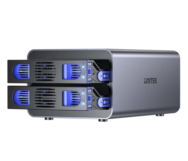 Unitek Obudowa RAID SATA 2.5"/3.5" - 4 tryby, 40TB, USB-C, 10Gb/s - 1291416 - zdjęcie 2